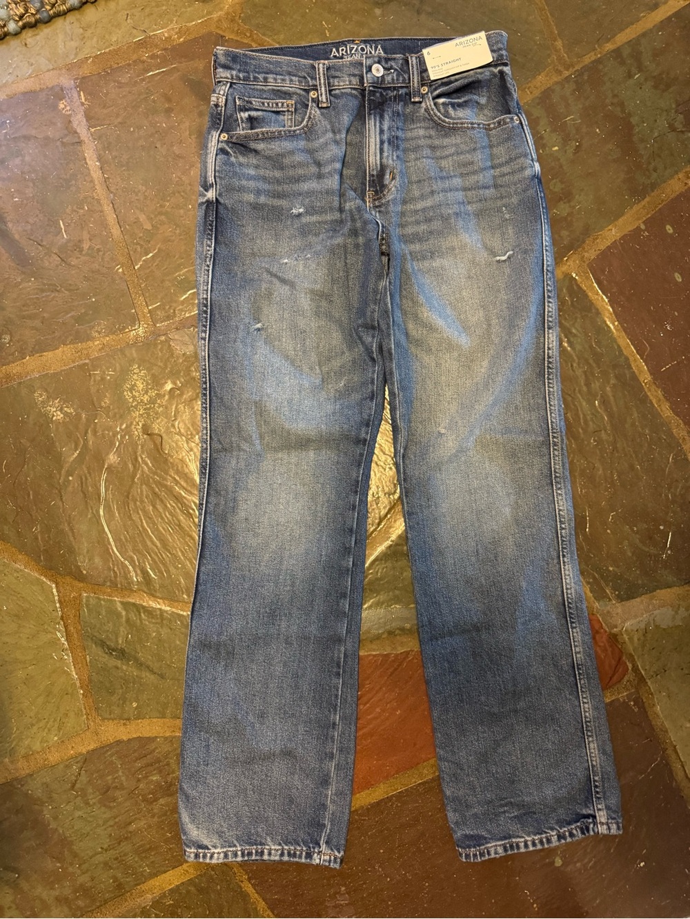 Arizona Jean Company Straight Leg Jeans - Blue